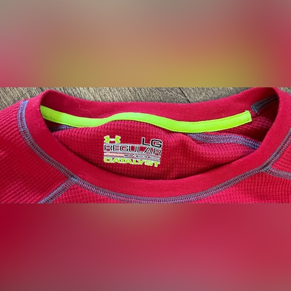 Under Armour Mens catalyst long sleeve LS shirt Sz large all seasons gear - Picture 3 of 7